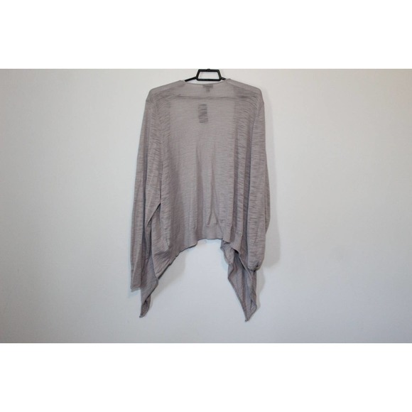 NWT Torrid Slub Cardigan Drape Front Lightweight Gray Women's Size 4 4X H14717 - Picture 7 of 11